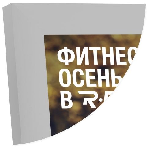 Рамка Нельсон 62 А4, серебро матовое анодир. в Екатеринбурге - картинка, изображение, фото